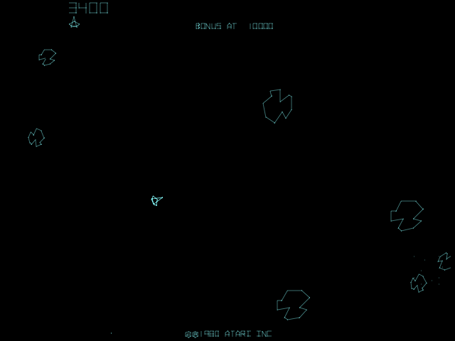 Asteroids Deluxe screenshot 7 for Atari 7800
